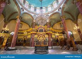 Interior Details of St George Church,in Egypt Stock Photo - Image of  capital, interior: 96687834