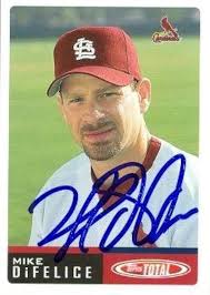 Mike DeFelice autographed Baseball Card (St. Louis Cardinals) 2002 Topps  Total #328