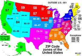 zip code wikipedia the free encyclopedia zip code map