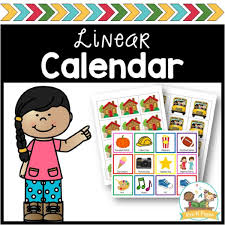 Linear Calendar Kit Pre K Pages