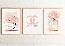 Chanel room decor wall art. Inspired By Chanel 3 Pink Prints Perfume Pink Bottle Print Pink Fashion Illustration Art Pink Fashion Poster Fa Chanel Wall Art Fashion Wall Art Chanel Room