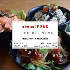 Abunai Poke Soft Opens Wednesday with Free Coffee - PoPville