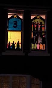 Advent Window Christmas Window Display Home Christmas Advent Christmas Window Display