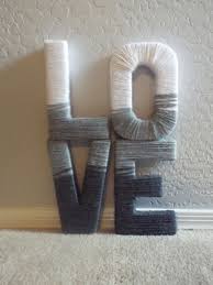 Love Made Out Of Cardboard Letters And Yarn Cardboard Letters Letter A Crafts Diy Yarn Crafts