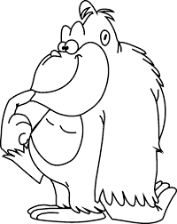 Cartoon Animals Coloring Pages Gorilla Coloring Pages Animal Coloring Pages Coloring Pictures Of Animals Easy Animal Drawings