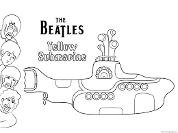 Beatles yellow submarine coloring pages are a fun way for kids of all ages to develop creativity, focus, motor skills and color recognition. The Beatles Yellow Submarine Celebritys Coloring Pages Printable