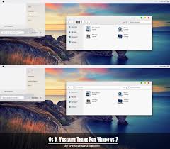 Cara install tema mac os sierra di windows 7 by gylang satria 3/10/2020 meskipun windows 7 sudah dihentikan dukungannya oleh microsoft pada 14 januari 2020 kemarin, namun saya sendiri masih menggunakannya sebagai media untuk home media, dimana biasanya saya cuma pake windows 7 untuk keperluan downloading film, streaming, dan nonton saja, karena. Mac Os X Yosemite Theme For Win7 8 8 1 Skin Pack Theme For Windows 10