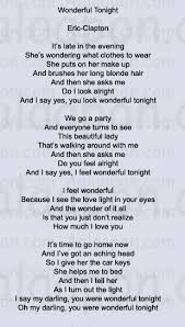 I Just Called To Say I Love You текст Wonderful Tonight Eric Clapton Gif 309 544 Pixels Wonderful Tonight Great Song Lyrics Romantic Songs