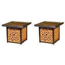 Tuscan furniture and spanish mediterranean style rustic decor : Spectacular Pair Of Mediterranean Style End Or Coffee Tables By Widdicomb For Sale At 1stdibs