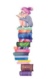 Ver más ideas sobre libros, mujer leyendo, fotografia. Una Chica Encima De Una Pila De Libros Book Wallpaper Book Art Book Lovers