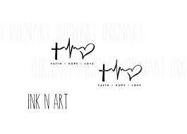 2pcs Faith Love Hope Heartbeat Tattoo Inknart Temporary Tattoo Wrist Quote Tattoo Body Sticker Fake Tattoo Wedding Tat Heartbeat Tattoo Faith In Love Faith