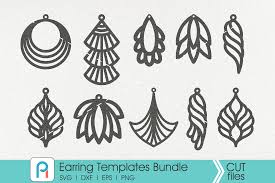 Download Earrings Template Svg Bundle So Fontsy