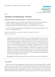 This alarm is made to detect falls and alert you in in case there's a fall/. Pdf Automatic Fall Monitoring A Review