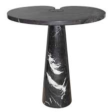 Black And White Marble End Table Pin By Sight Unseen On Tables White Marble Side Table Marble Side Tables Side Table
