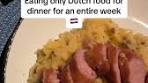 Exploring Dutch Cuisine: A Week of Traditional Dishes - TikTok