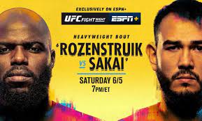 Последние твиты от ufc (@ufc). Ufc Fight Night Rozenstruik Vs Sakai June 5 Exclusively On Espn Espn Press Room U S