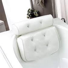 A lumbar support cushion prevents and alleviates pain by providing a comfortable cushion between the lower spine and the back of your chair. Ejy Bath Pillow Bathtub Spa Pillow Non Slip Suction Cups For Perfect Head Neck Back And Shoulder Support Buy Online In Saint Lucia At Saintlucia Desertcart Com Productid 183340490