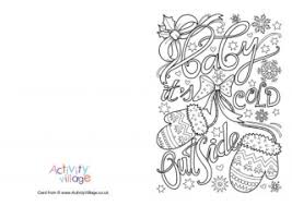 Best free christmas coloring pages for the holidays. Christmas Colouring Cards