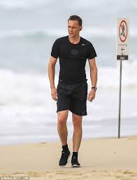 Tap to play or pause gif. Tom Out Running 18 7 16 Tom Hiddleston Tom Hiddleston Body Loki