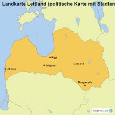 Die staatliche gesellschaft latvijas dzelzcels verwaltet das eisenbahnnetz des landes. Landkarte Lettland Politische Karte Mit Stadten Von Landerkarte Landkarte Fur Lettland