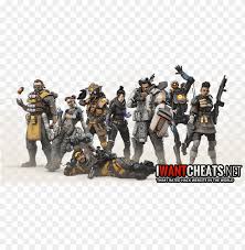 Most legends have received additional characterization and attention outside of gameplay, being the focus of cinematics, comics or short stories. Apex Legends Characters Apex Legends Png Image With Transparent Background Toppng