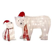 Get christmas decor delivered to you in as little as 2 hours. Tis Your Season 48 Polar Bear And Penguin Sledding Tinsel Outdoor Christmas Decoration
