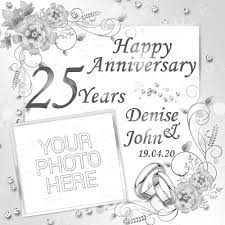 Post comments (atom) iklan atas artikel. Silver Wedding Anniversary Edible Cake Topper Personalised Printed Edible Image