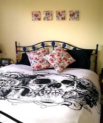 Bedroom Decor In Alexander Henry Skulls Fabric Skull Bedroom Home Bedroom Decor