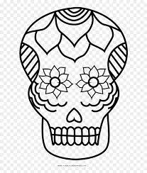 Sugar Skull Coco Coloring Pages Hd Png Download Vhv