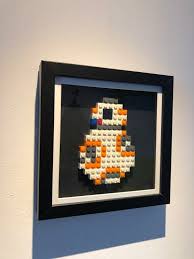 Starwars Bb8 Brick Block Wall Art Mosaic Star Wars Etsy In 2020 Lego Art Lego Mosaic Lego Display