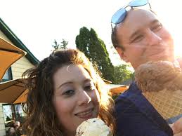 My first big ice cream Thank you so much Cristal ❤️ 🍦