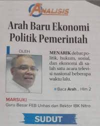 Check spelling or type a new query. Arah Baru Ekonomi Politik Pemerintah Tulisan Koran