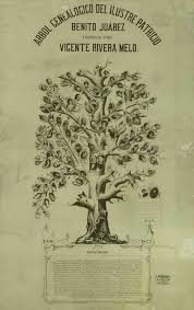 Arbol Genealogico Del Ilustre Patricio Benito Juarez Formado Por Vicente Rivera Melo 1912 Archivo General De La Nacion Arbol Genealogico Arboles Fotografia