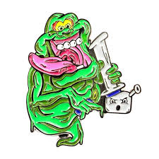 Afterlife (2021) and the remake ghostbusters (2016), in the animated television series: Ghostbusters Slimer Stay Puft Marshmallow Man Bong Rip Stoner Pin Brooches Aliexpress