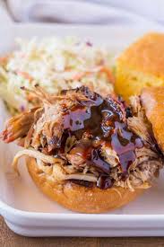 Use your slow cooker to transform lean pork tenderloin into moist and tender meat ready for shredding in this healthy bbq recipe. Easy Pulled Pork Dinner Then Dessert
