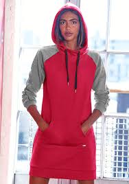Chf 209.90 statt chf 299.90 (30% rabatt). Buffalo Sweatkleid Mit Kontrast Tapes Fur Bestellen Baur