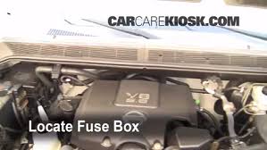 I need the diagram for under the hood fuse box for 2004 nissan titan,. Replace A Fuse 2004 2015 Nissan Titan 2007 Nissan Titan Se 5 6l V8 Crew Cab Pickup