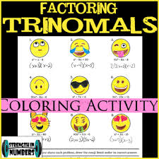Found worksheet you are looking for? Factoring Trinomials Emoji Coloring Activity By Strength In Numbers
