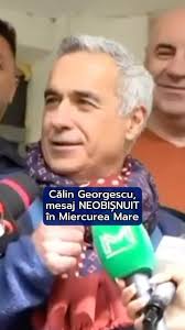 Călin Georgescu, fost candidat la președinție, s-a prezentat la poliție,  miercuri, pentru a semna controlul judiciar. La ieșirea din secția de  Poliție, el a transmis un mesaj neobișnuit. Călin Georgescu a fost