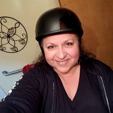 Me ready for a ride soon as I get my Helmet on.😁