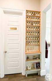 Make it easy to find those smaller items that get lost behind bigger items just add this drawer. In Wall Spice Rack Off 74