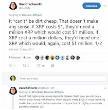**** this video is not meant to be as financial advice. David Schwartz Ripples Chief Cryptographer Stated That He See S The Upper Limit Of Xrp S Potential Being 20 Page 5 General Discussion Xrp Chat