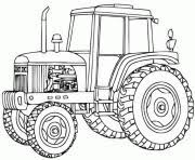 Tracteur simple dessin animé modèle 3d. Coloriage Tracteur Dessin Tracteur Sur Coloriage Info