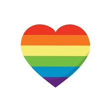 Flags Small. Rainbow Heart Love Gay Pride Hand Flag with 15cm x 10cm  Polyester Flag Collectables sloopy.in