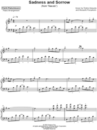 Drag this button to your bookmarks bar. Patrik Pietschmann Sadness And Sorrow Sheet Music Piano Solo In E Minor Download Print Sku Mn0206092