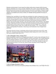 Pelabuhan laut terbesar di dunia. 10 Pelabuhan Terbesar Di Asia Tenggara