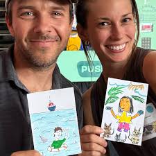 Last Wednesday night, I signed poster art at a MOSAIC Kickoff party at the  Garden District Taproom. I'm posting photos from the event and featuring  partygoers who drew self-portraits inspired by prompts