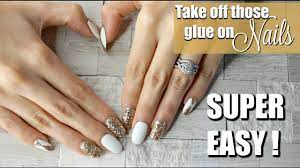 I find that this technique is. Diy Quick Easy Way To Take Off Glue On Nails Without Damaging Your Natural Nails Youtube