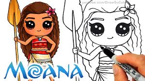 She was born on the island village of motunui as the daughter of chief tui and sina with an inherited love for the seas and. How To Draw Moana Disney Princess Youtube