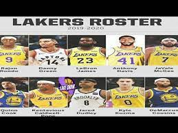 The lakers did not waste any time in the 2020 offseason, quickly bringing in a number of big names via free agency. Los Angeles Lakers Roster 2019 2020 Youtube